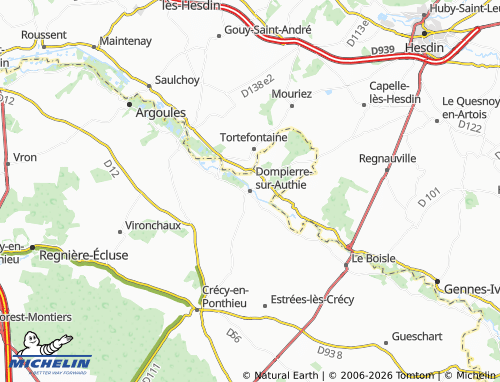 Mappa MICHELIN Dompierre-sur-Authie - ViaMichelin