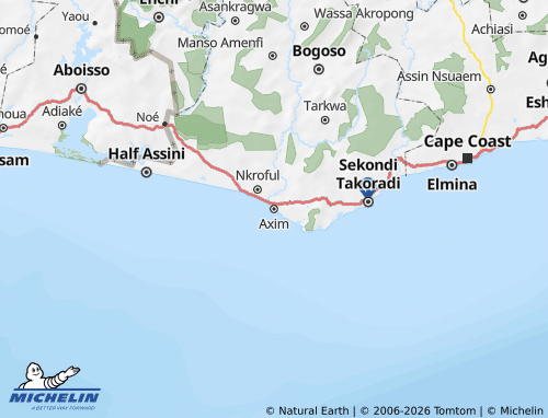 Mapa MICHELIN Nzema East - ViaMichelin
