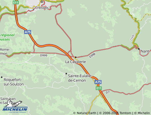 Carte MICHELIN La Cavalerie - ViaMichelin
