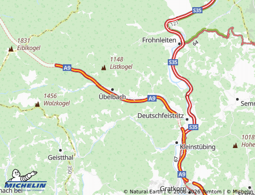 MICHELIN Guggenbach map - ViaMichelin