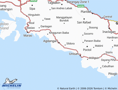 MICHELIN Poblacion 1 map - ViaMichelin