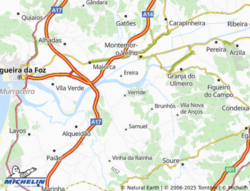MICHELIN Verride map - ViaMichelin