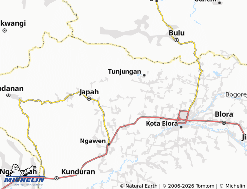 MICHELIN Bogorejo map - ViaMichelin