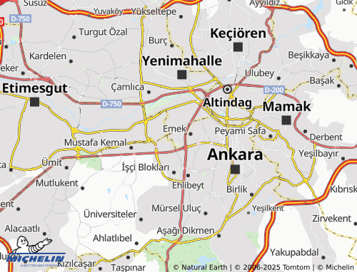 MICHELIN Beştepe map - ViaMichelin
