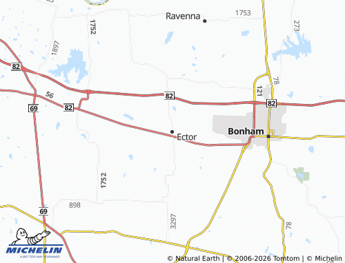 Mapa MICHELIN Ector - ViaMichelin