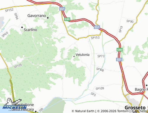 Mappa MICHELIN Vetulonia - ViaMichelin