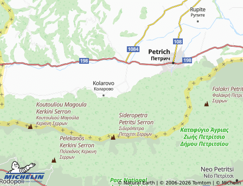 MICHELIN Belasitsa map - ViaMichelin