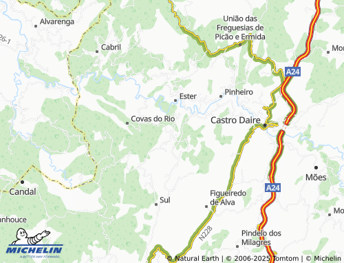 Kaart MICHELIN Casal de Gafanhão - ViaMichelin