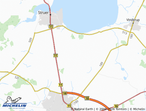 Carte MICHELIN Hjerm - ViaMichelin