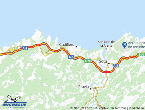 MICHELIN-Landkarte San Juan de Piñera - ViaMichelin