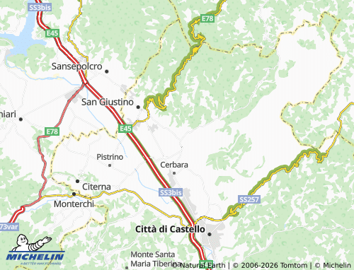 MICHELIN-Landkarte Pitigliano - ViaMichelin