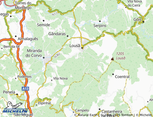 MICHELIN Vale de Nogueira map - ViaMichelin