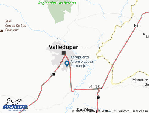 MICHELIN Villa del Rosario map - ViaMichelin