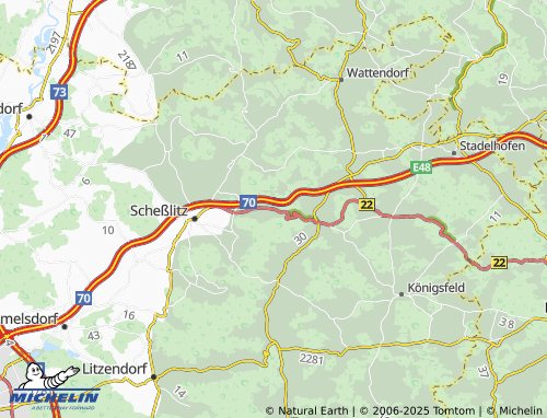 MICHELIN-Landkarte Würgau - ViaMichelin
