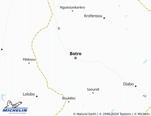 MICHELIN-Landkarte Botro - ViaMichelin