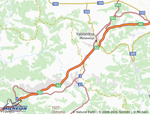 Mappa MICHELIN Ravnishte - ViaMichelin
