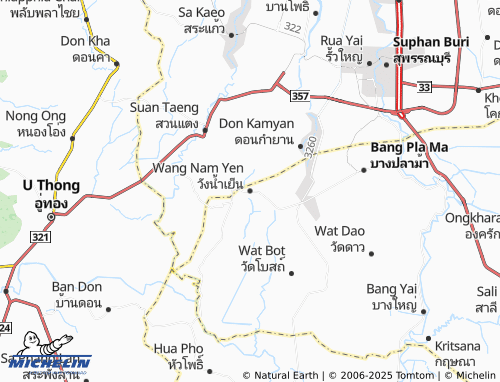 MICHELIN Wang Nam Yen map - ViaMichelin