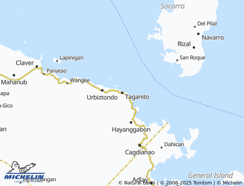 MICHELIN Taganito map - ViaMichelin