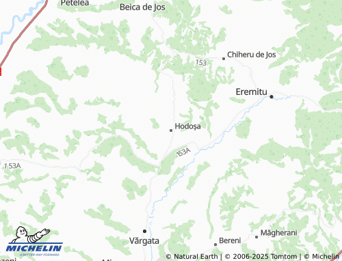 MICHELIN Hodoșa map - ViaMichelin