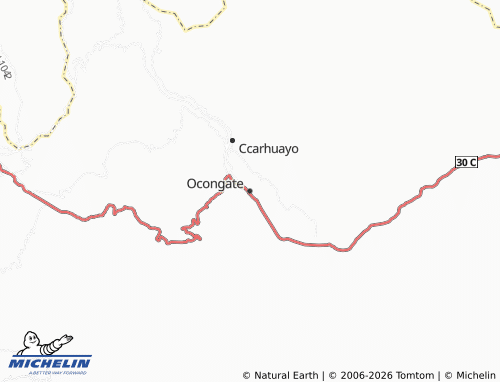 Mapa MICHELIN Ocongate - ViaMichelin