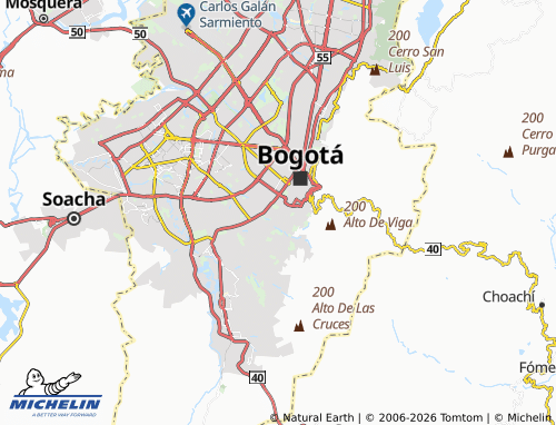 Mappa MICHELIN Modelo Sur - ViaMichelin