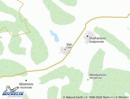 MICHELIN-Landkarte Slak - ViaMichelin