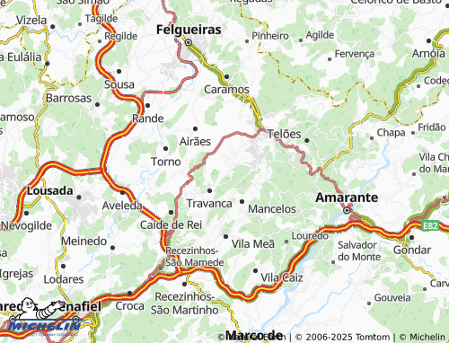 Mappa MICHELIN Cimo de Vila - ViaMichelin