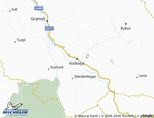 MICHELIN-Landkarte Kodovjat - ViaMichelin