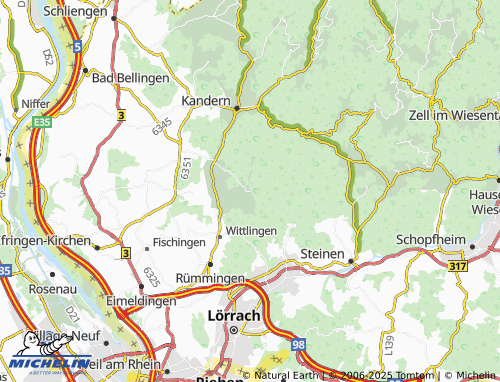 Carte MICHELIN Nebenau - ViaMichelin