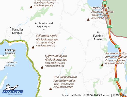 MICHELIN Vliziana map - ViaMichelin