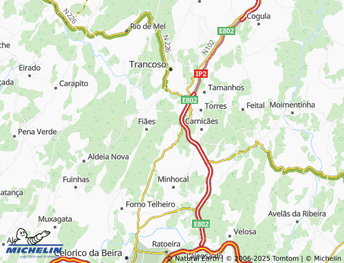 MICHELIN Freches map - ViaMichelin