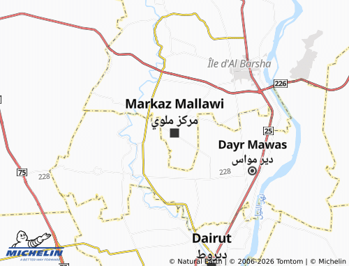 Mapa MICHELIN Markaz Mallawi - ViaMichelin