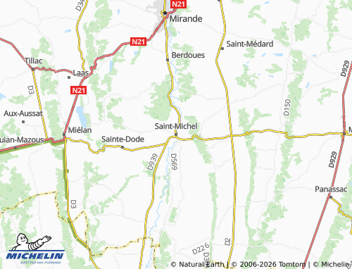 Mappa MICHELIN Saint-Michel - ViaMichelin