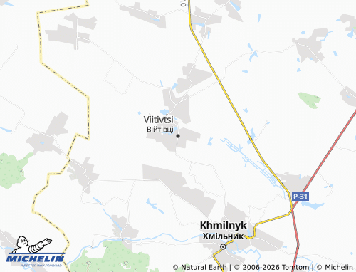 MICHELIN Viitivtsi map - ViaMichelin