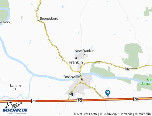 Mapa MICHELIN Franklin - ViaMichelin