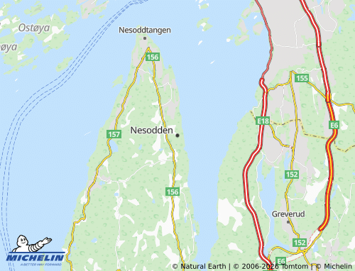 MICHELIN Nesodden map - ViaMichelin