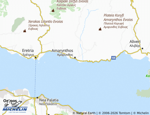 Carte MICHELIN Amarynthos - ViaMichelin