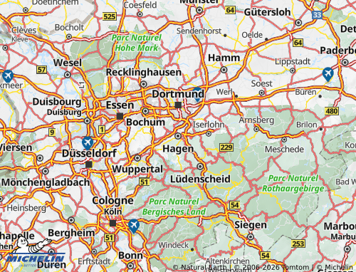 MICHELIN Hagen map - ViaMichelin