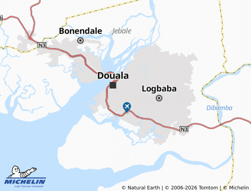 MICHELIN Yabassi map - ViaMichelin