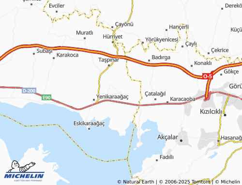 MICHELIN İkizce map - ViaMichelin