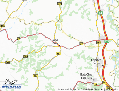 Carte MICHELIN Rača - ViaMichelin