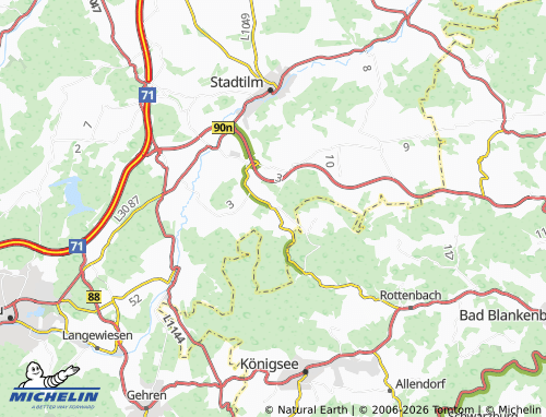 MICHELIN Gösselborn map - ViaMichelin
