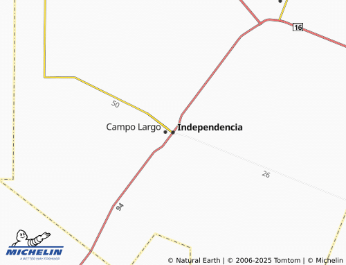 MICHELIN Independencia map - ViaMichelin