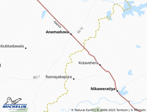 MICHELIN Koralayagama map - ViaMichelin