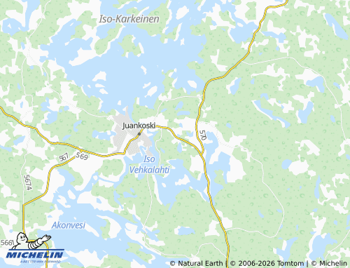 MICHELIN Valkeislampi map - ViaMichelin