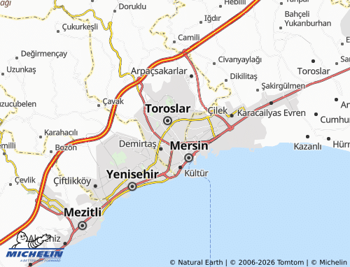 MICHELIN Tozkoparan map - ViaMichelin