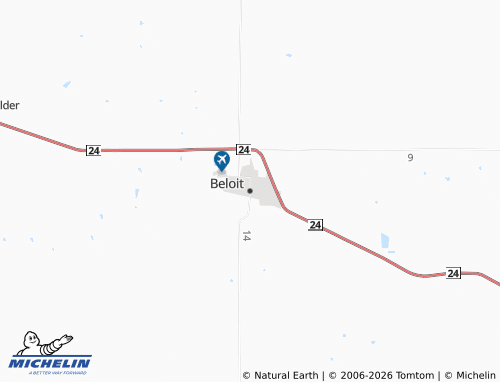 Mappa MICHELIN Beloit - ViaMichelin