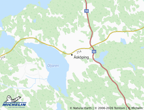 MICHELIN Äsköping map - ViaMichelin