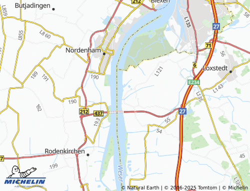 MICHELIN-Landkarte Eidewarden - ViaMichelin