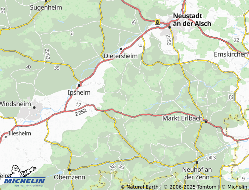 MICHELIN-Landkarte Eichelberg - ViaMichelin
